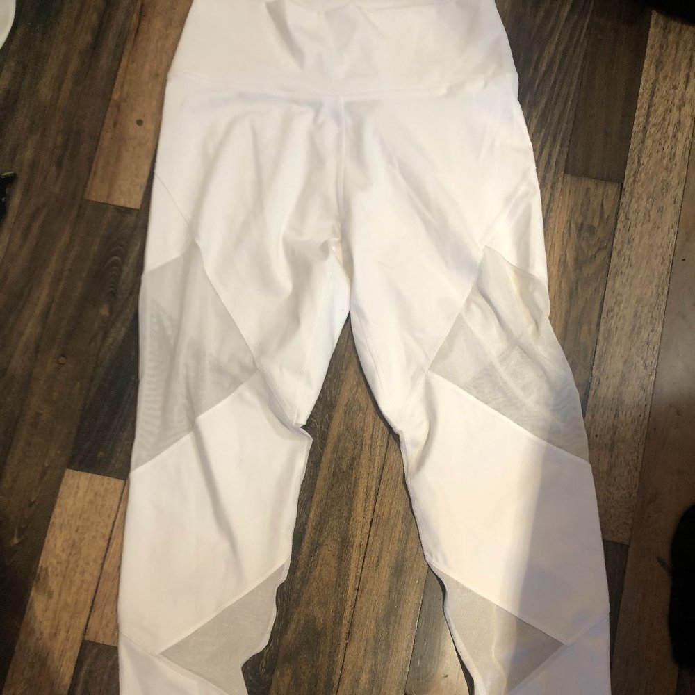White Adidas Leggings